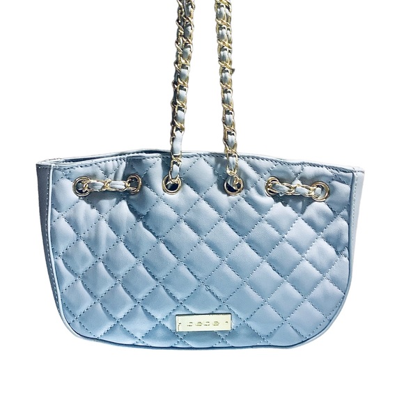BNWOT bebe Quilted Hand Bag in Sky Blue. Brand New Without Tags. - Picture 2 of 9